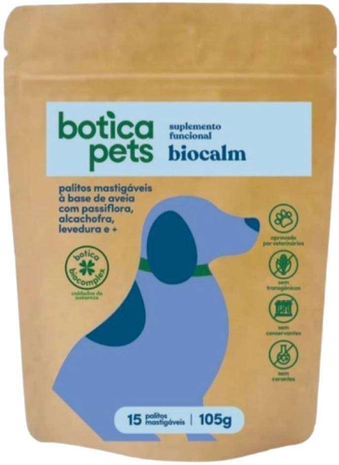 Palitos Mastigáveis Funcionais Botica Pet Treats Fórmula Maracujá para Cães - 15 Palitos