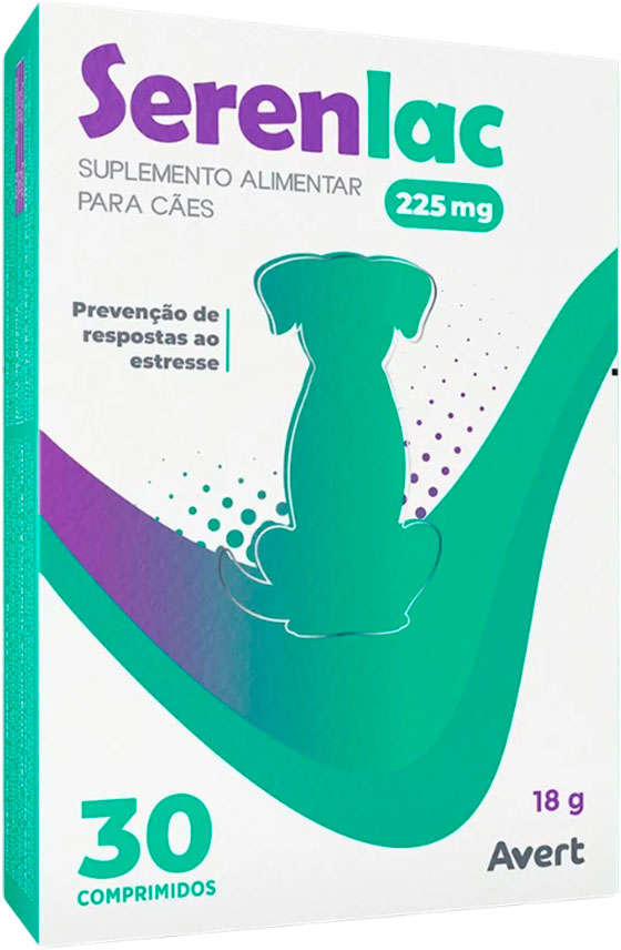 Suplemento Alimentar Avert Serenlac 225 mg para Cães - 30 Cápsulas