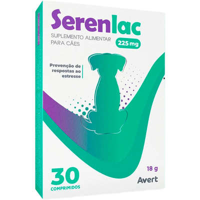 Suplemento Alimentar Avert Serenlac 225 mg para Cães