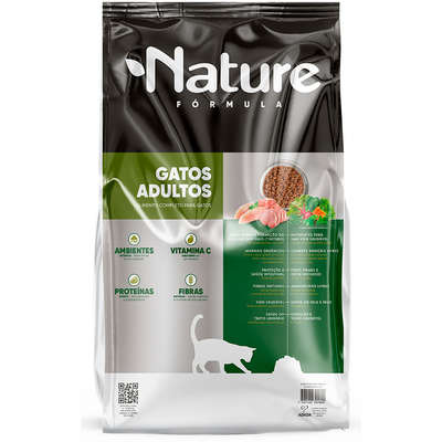 Ração Seca Alinutri Nature Super Premium para Gatos Adultos com Proteínas Ervas e Vegetais