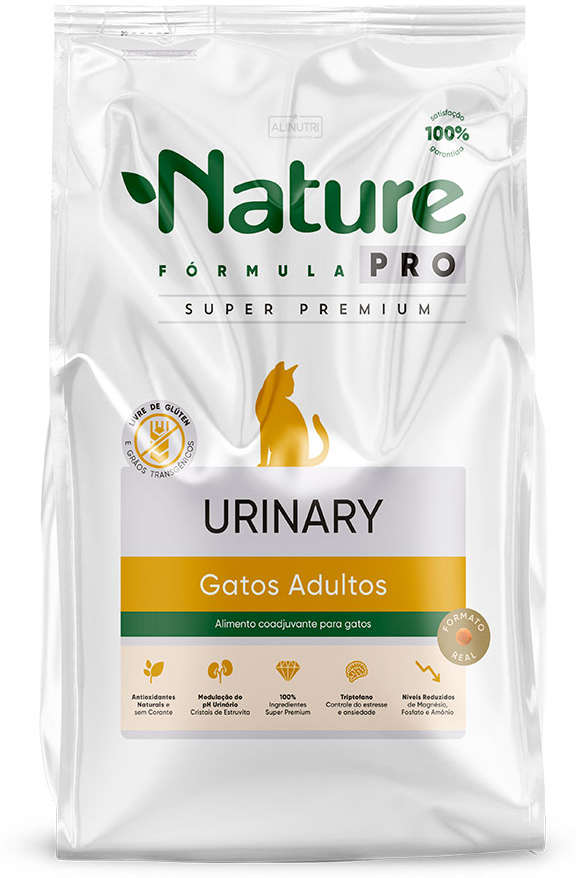 Ração Seca Alinutri Nature Fórmula Pro Urinary para Gatos Adultos - 1,5Kg