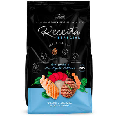 Ração Seca Alinutri Receita Especial Premium para Cães Filhotes