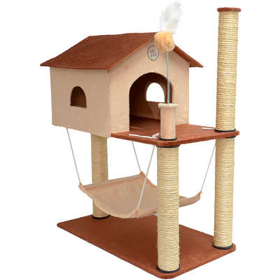 Arranhador São Pet House Marrom