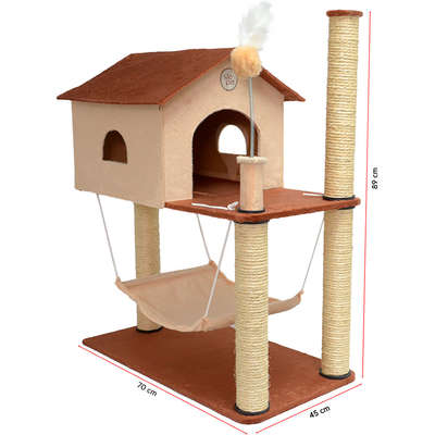 Arranhador São Pet House Marrom