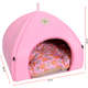 Cama Tenda São Pet Texas Tropical Rosa”