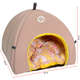Cama Tenda São Pet Texas Tropical Bege