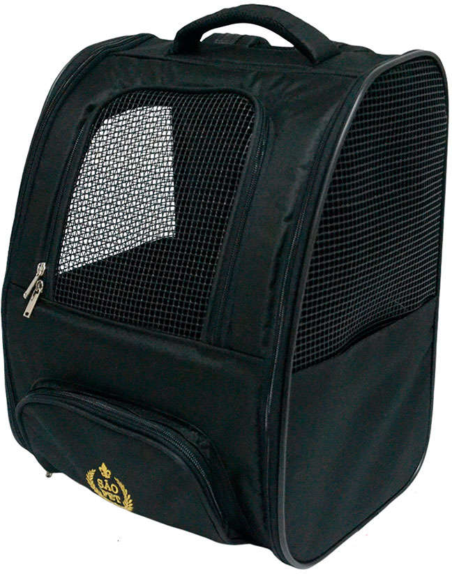 Mochila de Transporte São Pet Ransel Preta - Tam. Único