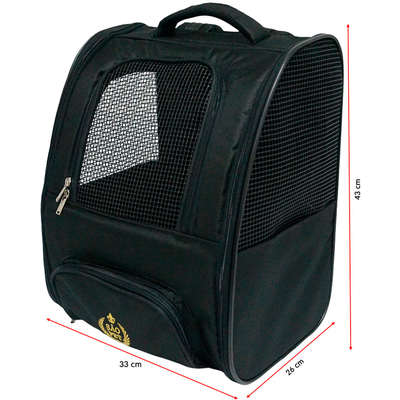 Mochila de Transporte São Pet Ransel Preta