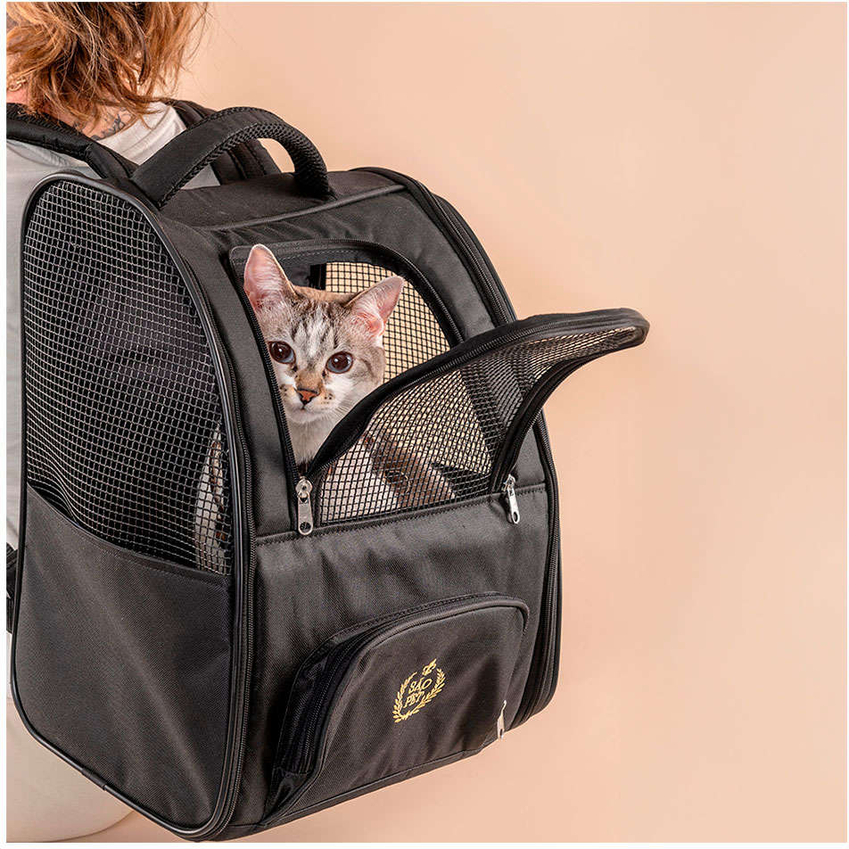 Mochila de Transporte São Pet Ransel Preta - Tam. Único