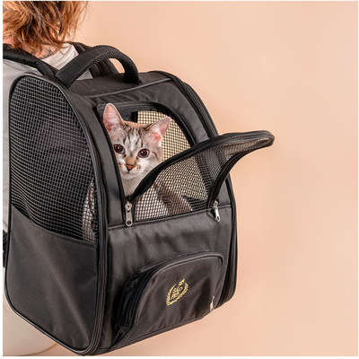 Mochila de Transporte São Pet Ransel Preta