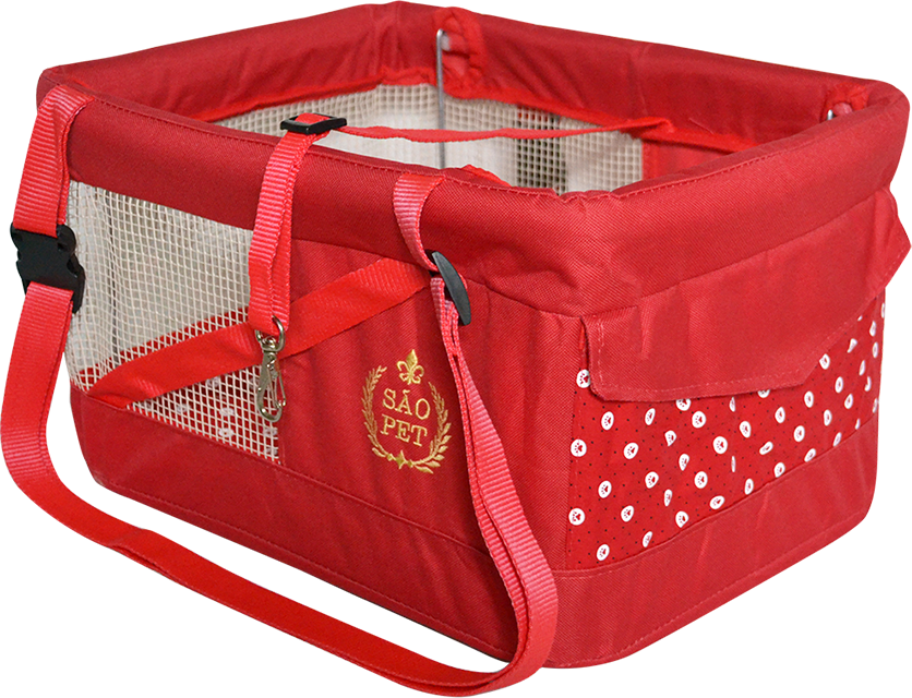 Cadeirinha de Segurança São Pet para Pets Vermelha - Tam. Único
