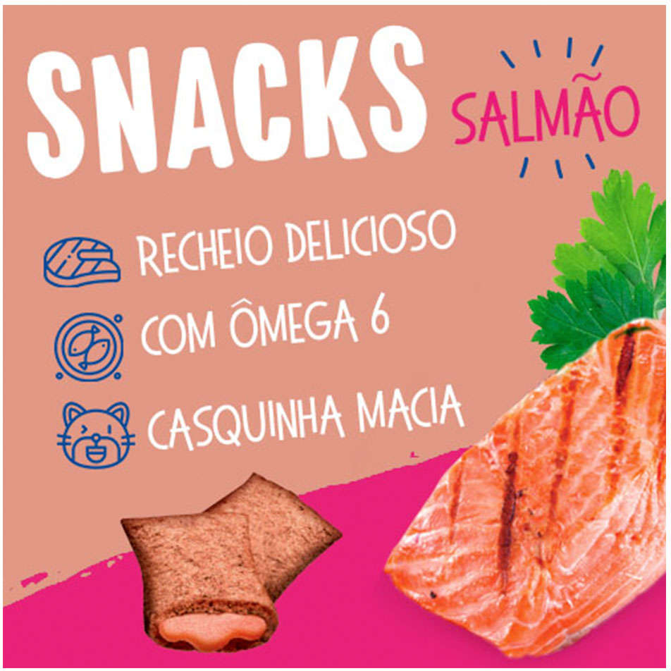 Petisco Snack para Gato Salmão - 40 g