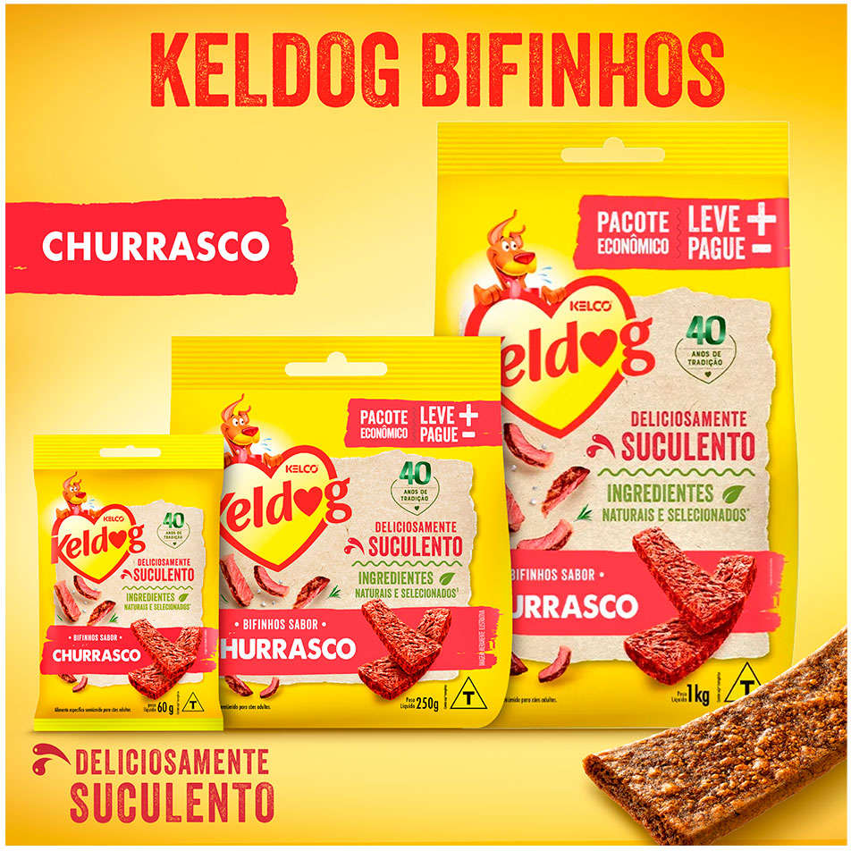 Bifinho Keldog para Cães Sabor Churrasco - 500 g