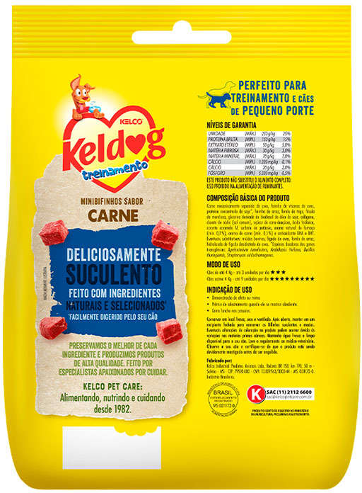 Bifinho Keldog Mini para Cães Sabor Carne - 500 g