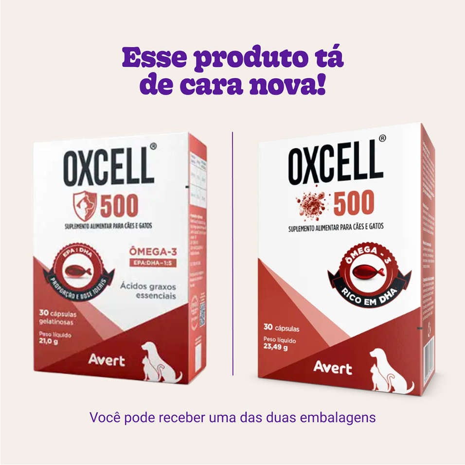Suplemento Avert Oxcell 30 Cápsulas - Oxcell 500