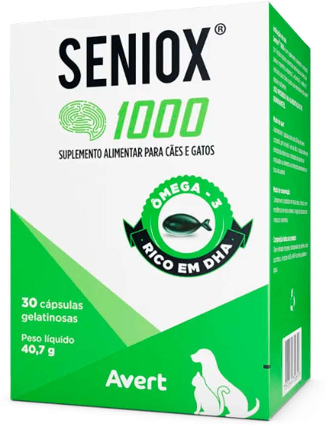 Suplemento Avert Seniox com 30 Cápsulas - 1000 mg