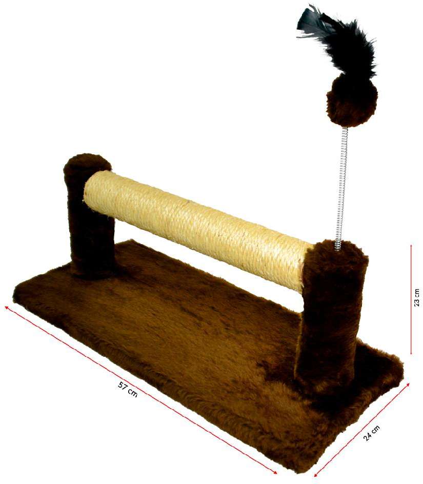 Brinquedo Arranhador São Pet Gira Gira Marrom