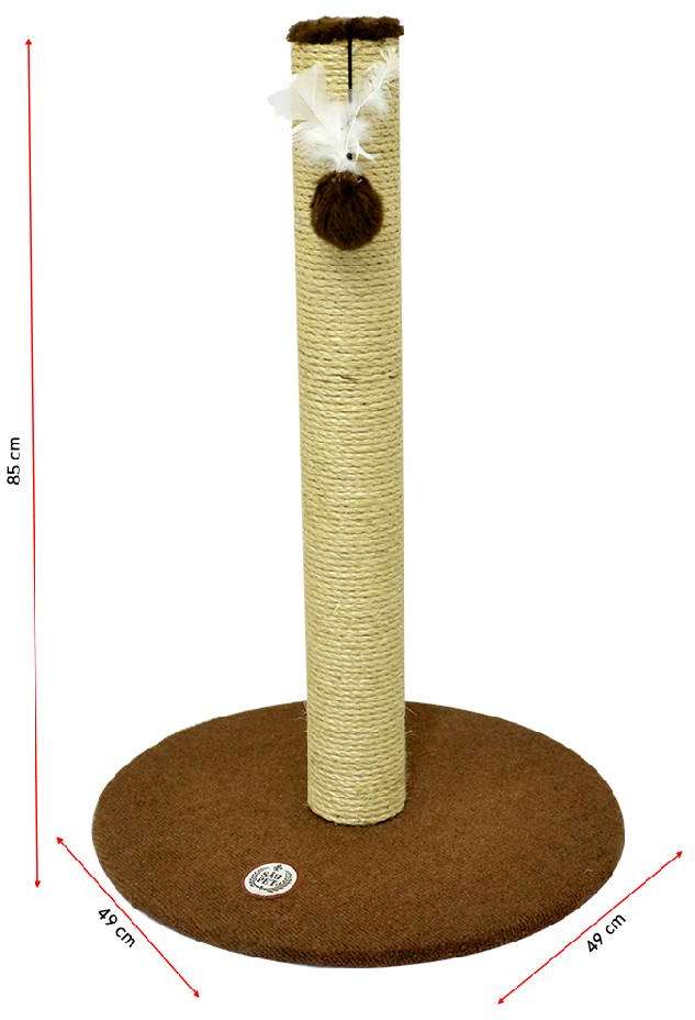 Brinquedo Arranhador Obelisco Marrom - Tam. Único