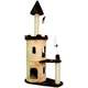 Brinquedo Arranhador Torre Castelo Bege e Marrom