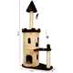 Brinquedo Arranhador Torre Castelo Bege e Marrom