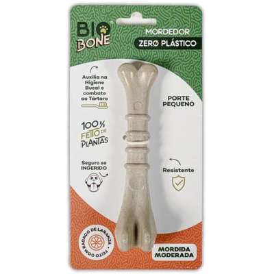 Brinquedo Ossinho Biobone Laranja para Mordida Leve