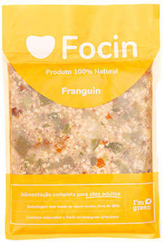 Ração Congelada Focin Alimentação Completa para Cães Adultos Sabor Frango - 250 g