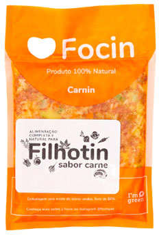Ração Congelada Focin Alimentação Completa para Cães Filhotes Sabor Carne - 250 g