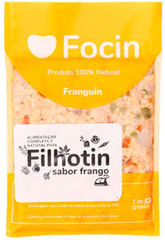 Ração Congelada Focin Alimentação Completa para Cães Filhotes Sabor Frango - 250 g