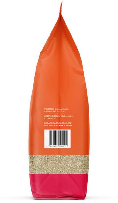 Areia Sanitária Meau Grãos Finos Perfume Floral para Gatos - 4Kg