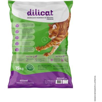 Granulado Higiênico de Madeira DiliCat Premium
