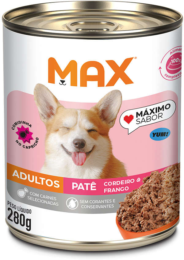 Patê Total Max Cordeiro e Frango para Cães Adultos - 280 g