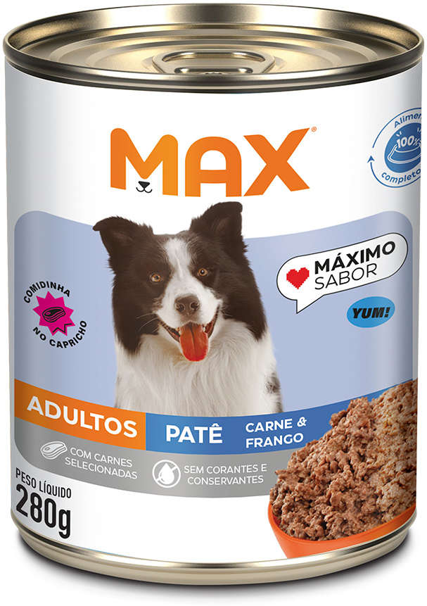 Patê Total Max Carne e Frango para Cães Adultos - 280 g