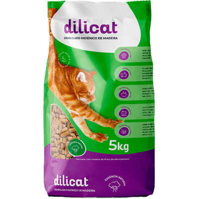 Granulado Higiênico Dilicat de Madeira