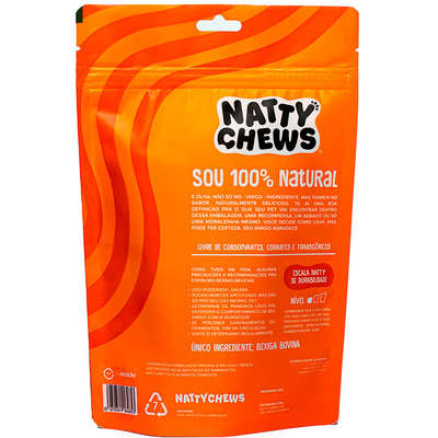 Petisco Bexigueta Natty Chews Bexiga Bovina Desidratada