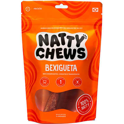 Petisco Bexigueta Natty Chews Bexiga Bovina Desidratada
