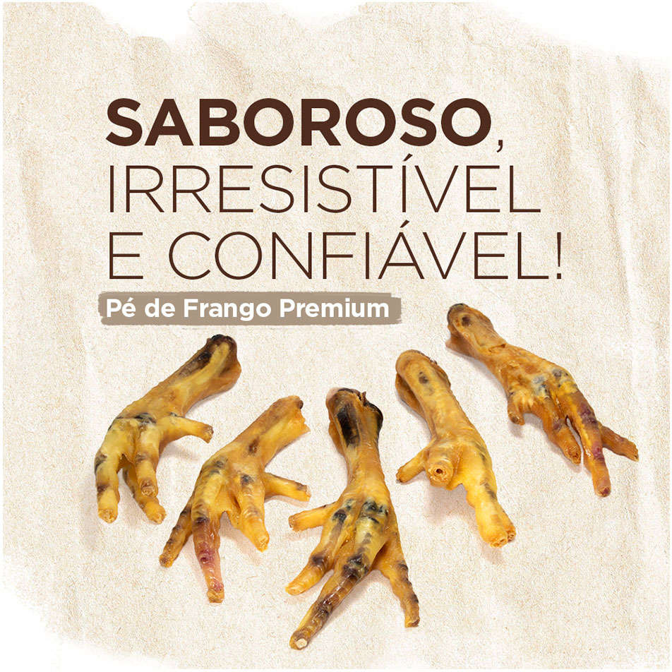 Petisco Pé de Frango Natural Farm Chews para Cães - 5 Unidades
