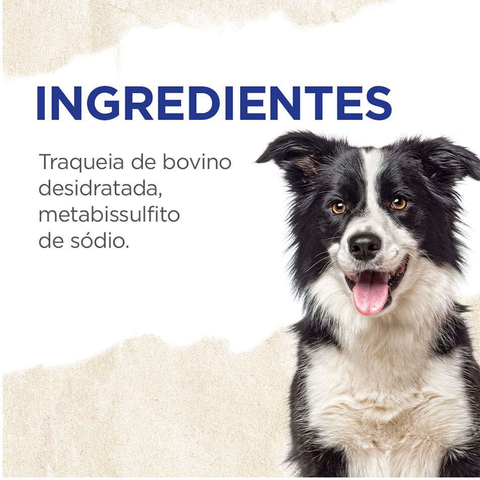 Petisco Natural Farm para Cães Traqueia 7 cm - 12 Unidades