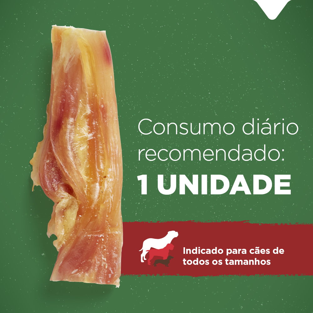Tendão Natural Farm para Cães - 3 Unidades