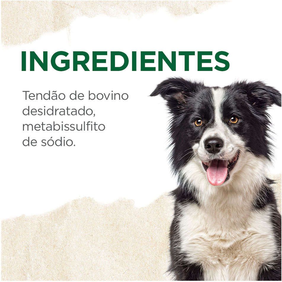 Tendão Natural Farm para Cães - 3 Unidades