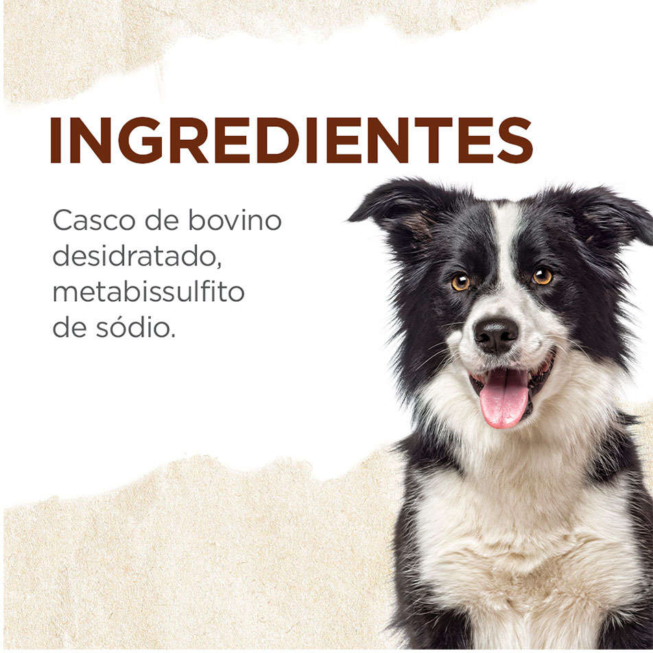 Petisco Natural Farm para Cães Casco Bovino - 6 Unidades