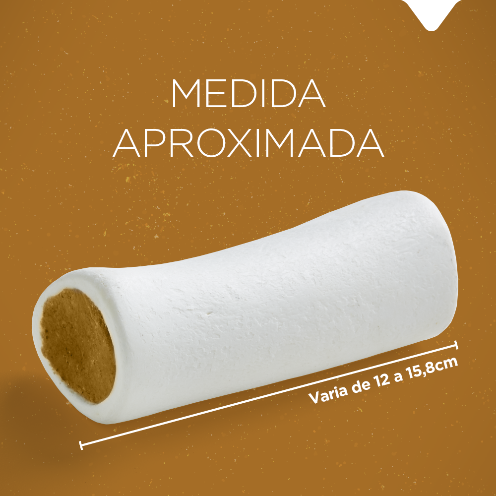 Osso Natural Farm para Cães Sabor Bacon e Queijo - 1 Unidade