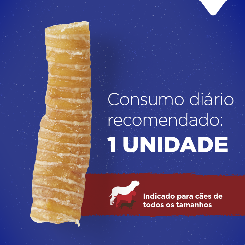 Petisco Natural Farm para Cães Traqueia 12 cm - 3 Unidades