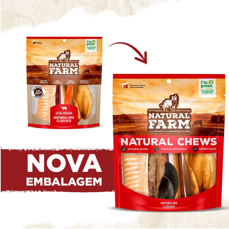 Petisco Natural Farm para Cães Mix Clássico - 139 g