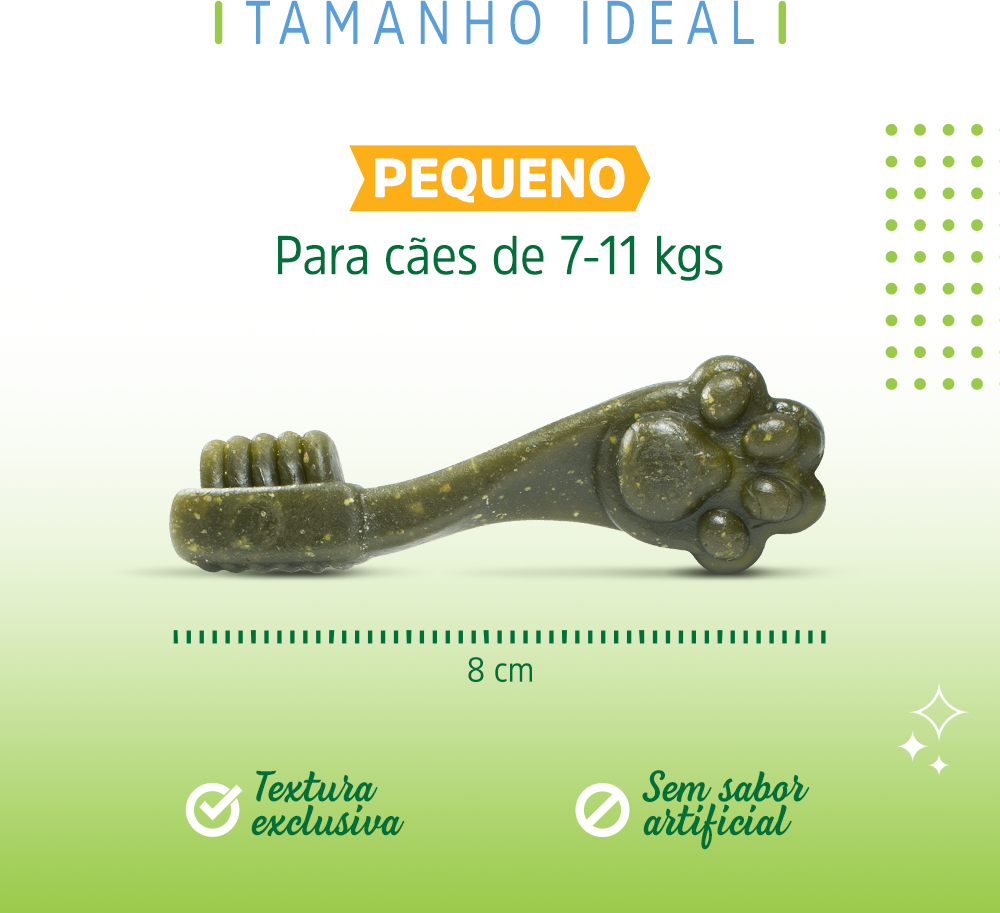 Petisco Dogfy para Cães Adultos Porte Pequeno Sabor Menta - 5 Unidades