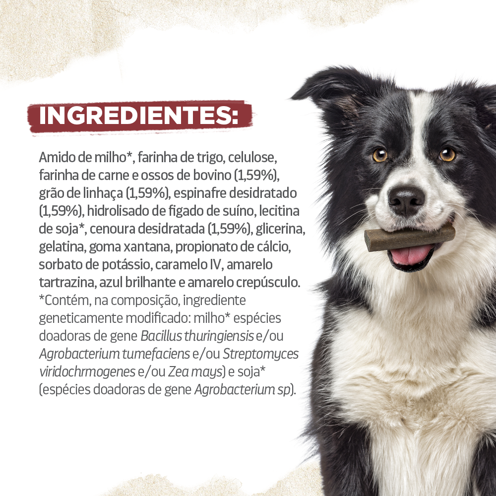 Snack Natural Farm Natbones para Cães Sabor Carne - 340 g