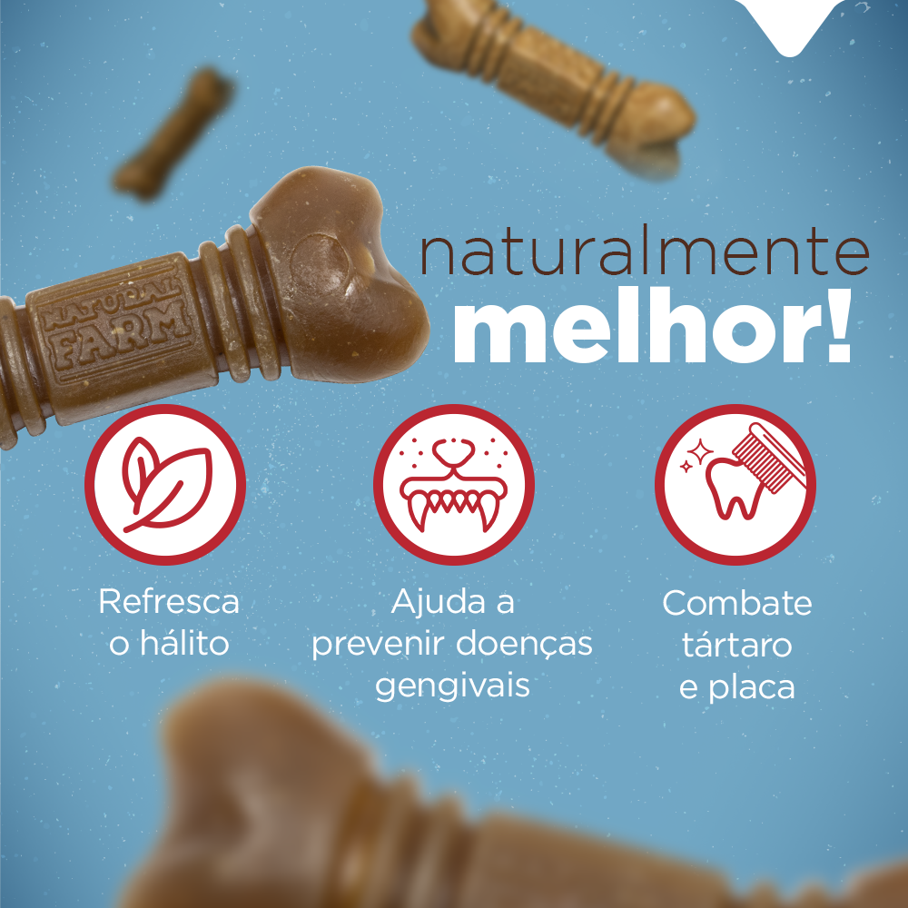 Snack Natural Farm Dental Regular para Cães - 420 g