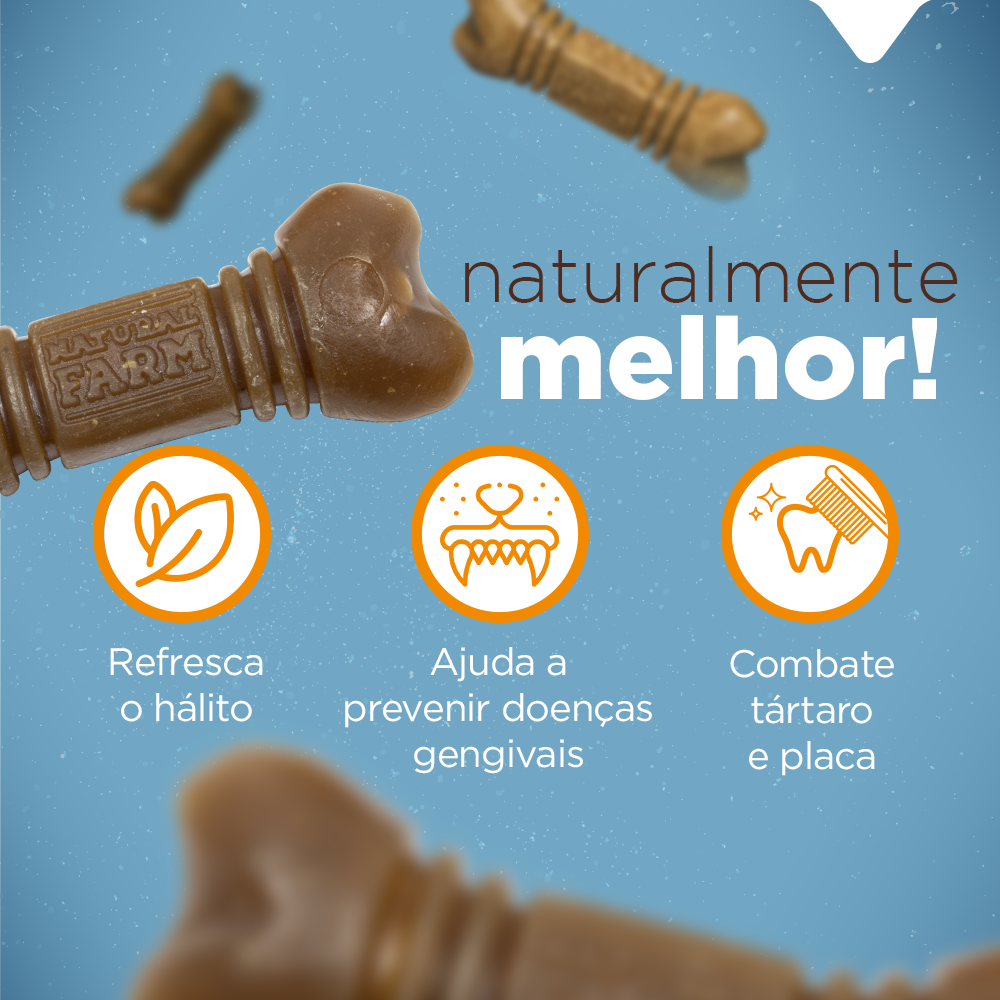 Snack Natural Farm Dental para Cães Porte Pequeno - 210 g