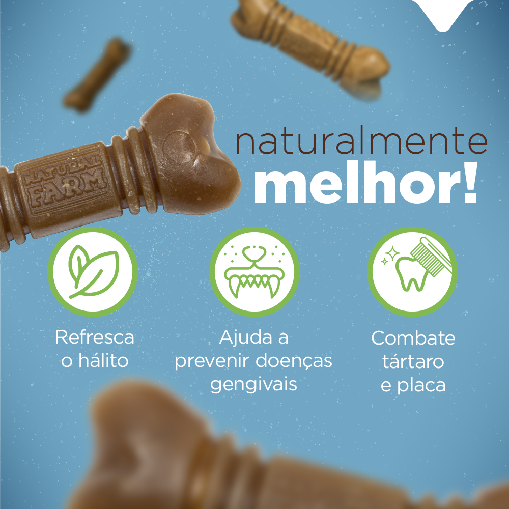 Snack Natural Farm Dental para Cães Porte Mini - 85 g