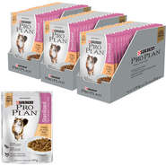 Ração Nestlé Purina Pro Plan Cat Wet Sachê Frango ao Molho Sterilized para Gatos 1+ Adultos - 85 g - 45 Unidades