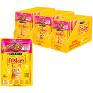Ração Nestlé Purina Friskies Sachê Carne ao Molho para Gatos - 85 g - 45 Unidades
